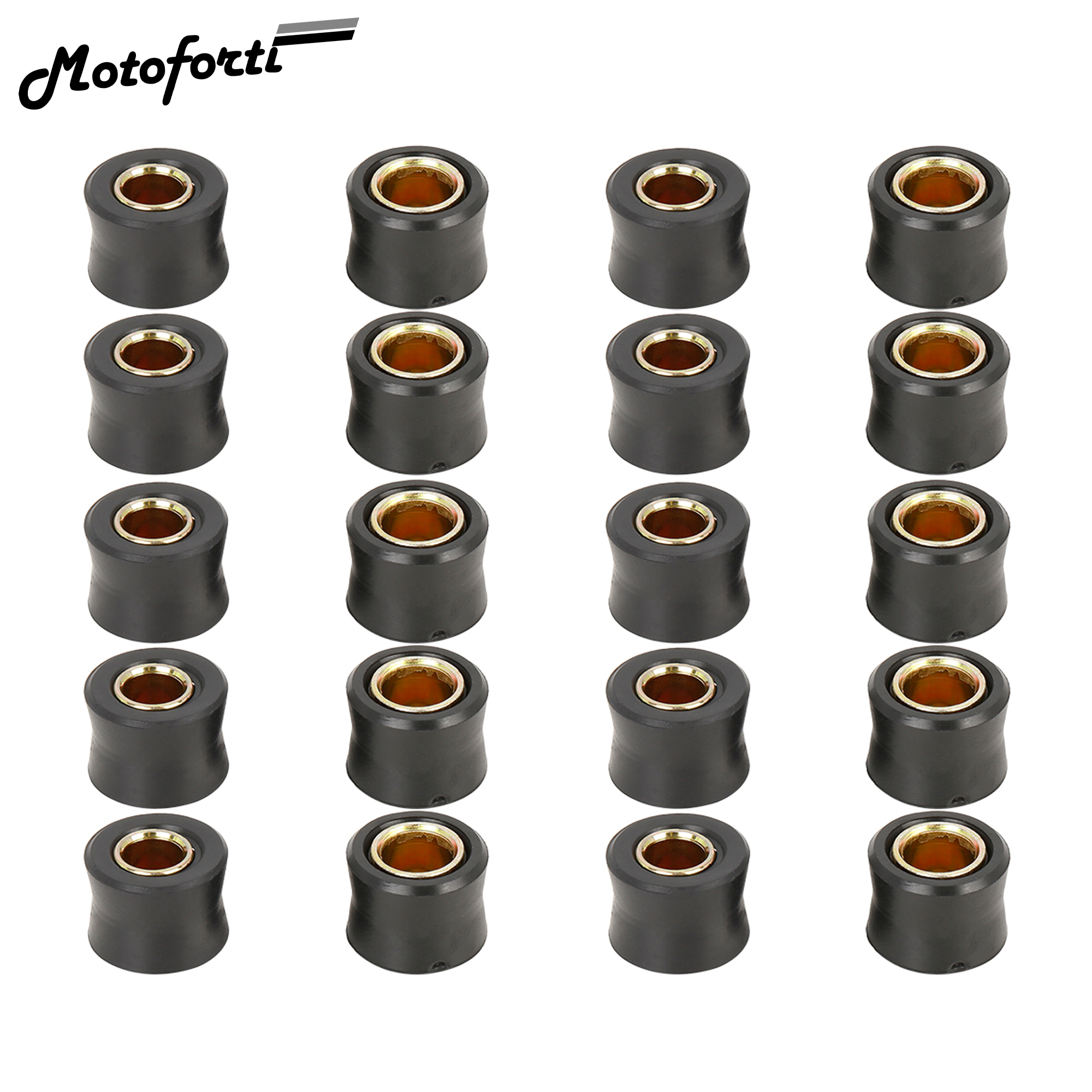 Motoforti 10mm 12mm 13mm motocicleta Scooter amortiguador trasero buje anillo de goma casquillo amortiguador de rueda 2/4/5/6/10 Uds