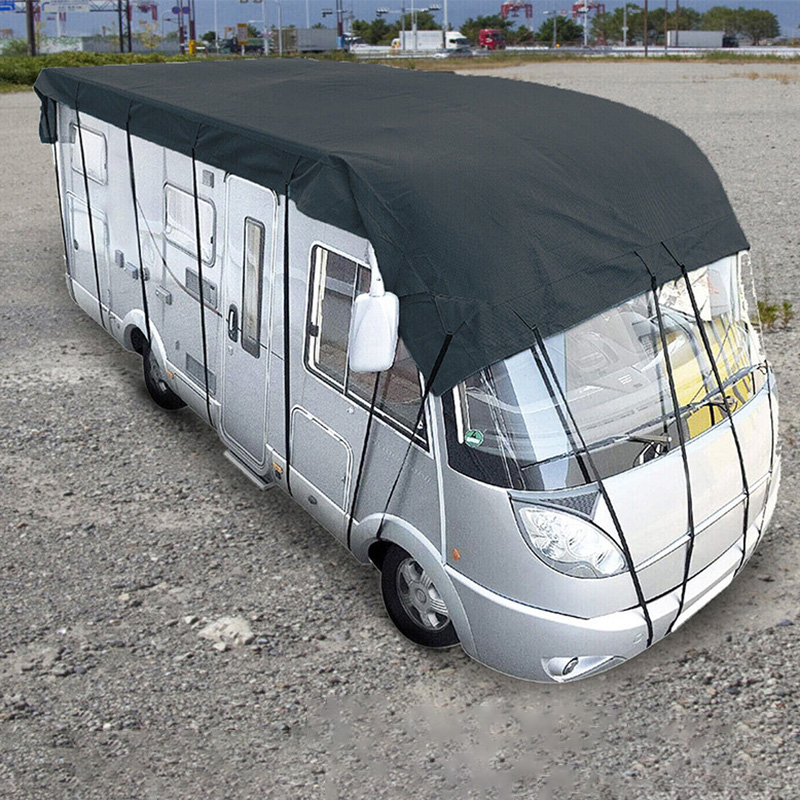 Cubierta protectora de techo para RV, tela Oxford 210D, portátil, autocaravana, cubierta de lona superior, protector impermeable para sombrilla