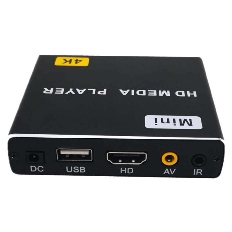 4K HD Player Supports Horizontal and Vertical Sn U Disk SD Playback, Automatic Loop Playback, Standalone(EU-Plug)