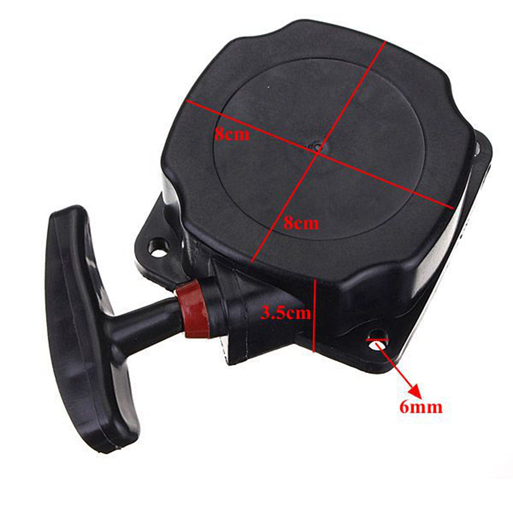 Universal 80mm Pullstart Recoil Pull Starter Brush Cutter Strimmer Lawnmower Needle Puller Starter Ignition Switch Starter: Default Title