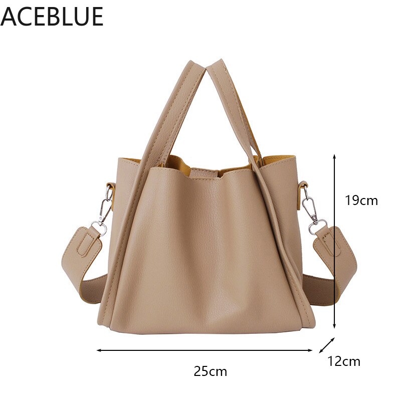 Casual Grote Capaciteit Emmer Zak Vrouwen Schouder Crossbody Tassen Luxe Pu Leer Composite Pakket Vrouwelijke Handtas Portemonnee