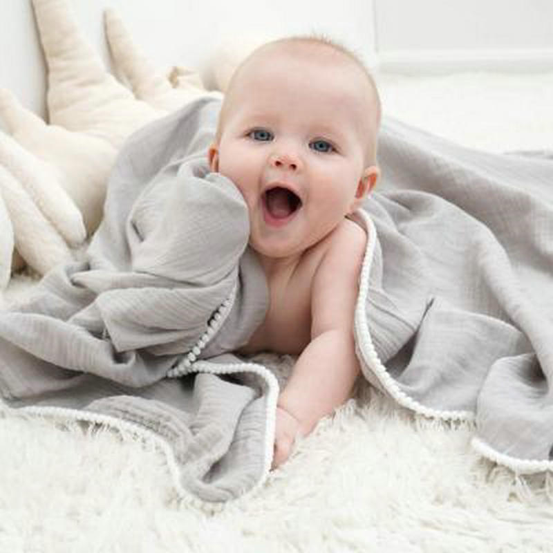 Baby Blanket Newborn photography Children's Cotton Muslin Wrap Sleeping Items Receiving Blankets Baby Stuff for Newborns