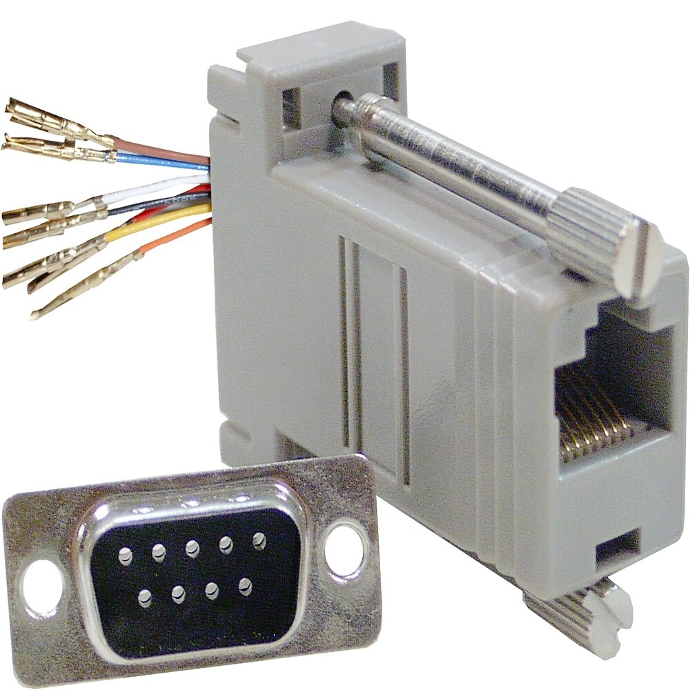 BeMatik-Konfigurierbare RJ45H-DB9M adapter