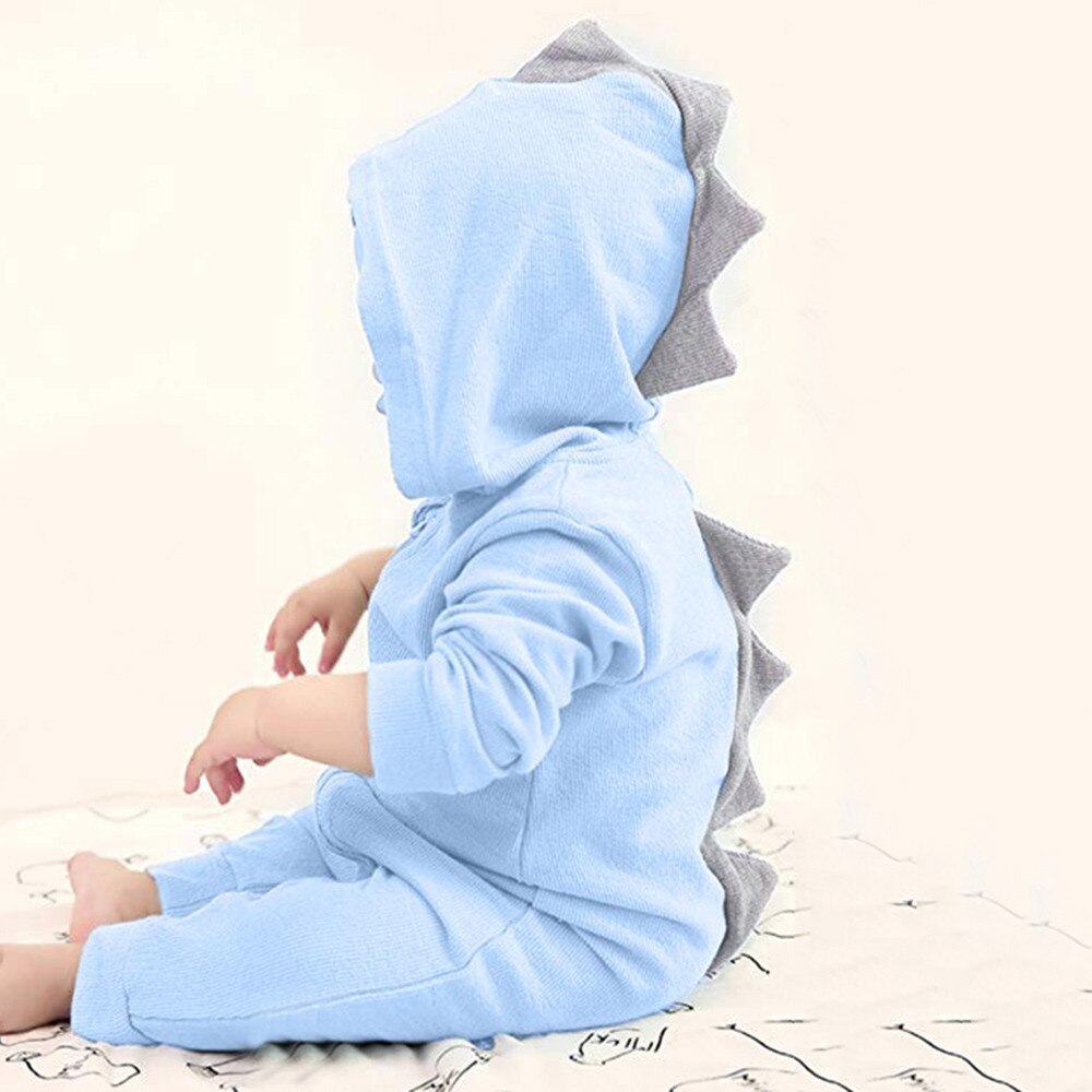 Vêtements pour bébés, combinaison modèle modèle vêtements décontractés, barboteuse dinosaure, à capuche, pour garçons et filles, combinaison animaux mignonne