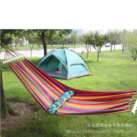 colour bar inspissate Canvas hammock outdoors single bed Leisure stick hammock Send bands hammock bedroom furniture