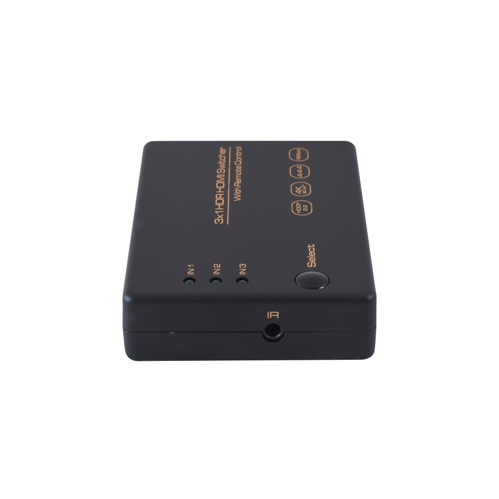 Hdmi Switch 4K 3 Port Hdmi Met Ir Control 4K60Hz Hdcp 2.2 Hdmi 2.0 & Ats 3 Port Auto switching Hdmi Switcher