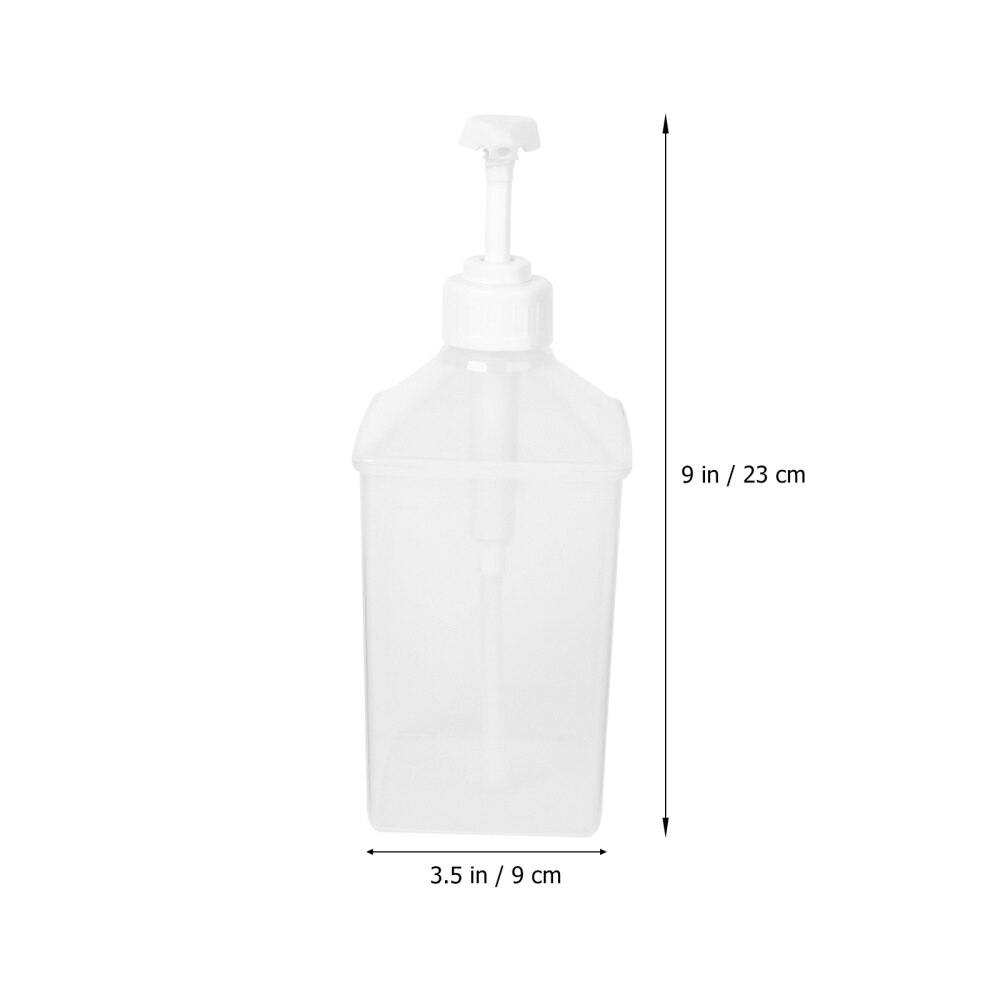 1100ml Syrup Dispenser Bottle Transparent Bottle Empty Liquid Container