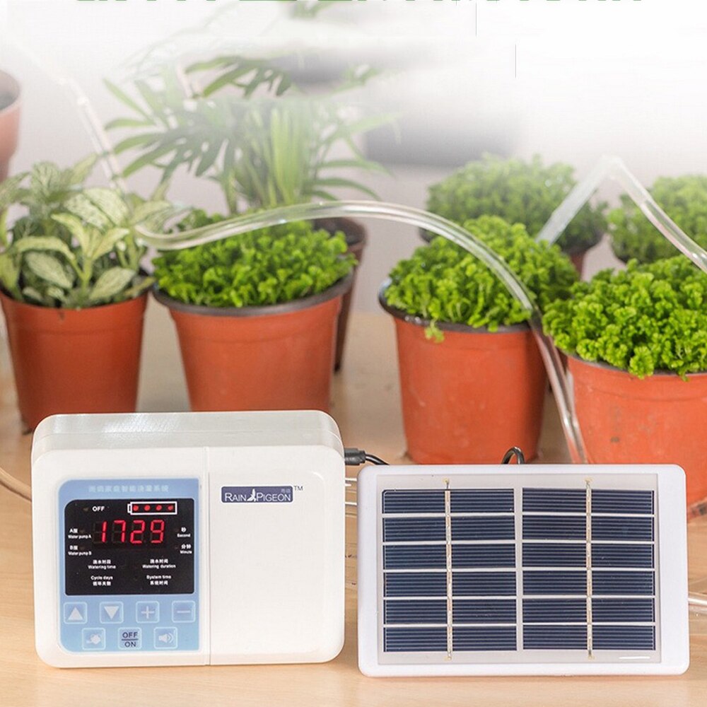Timer Garden Self-watering Kit Solar Charging Smart Drip Irrigation System Kit Cultivation and Nursery Irrigation System