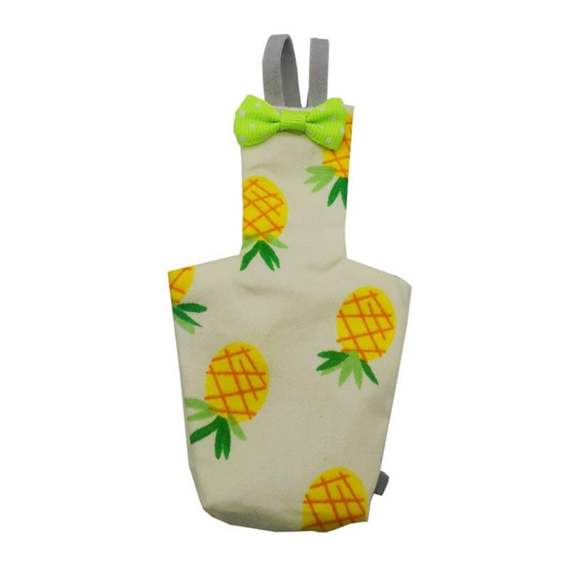 Papegaai Luier Met Bowtie Leuke Kleurrijke Fruit Bloemen Valkparkiet Duiven Kleine Med: 7-M