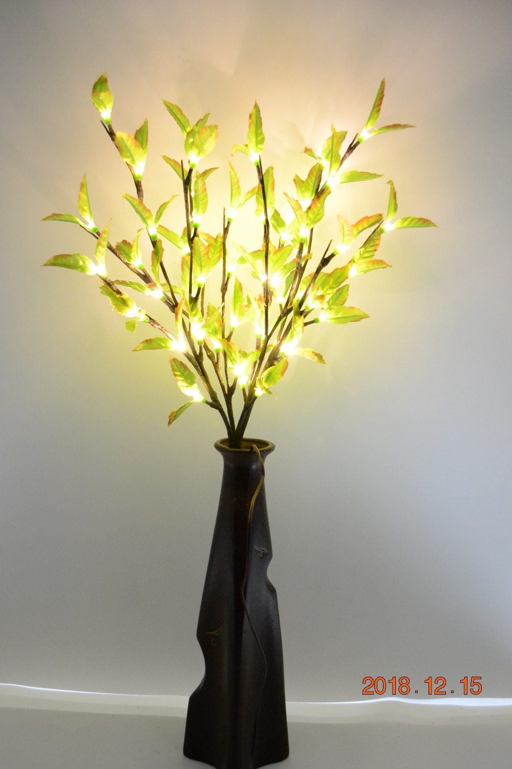 48L/60L Led Groen Blad Tak Lamp Vaas Bloemen Lichten Thuis Tuin Desktop Party Decor Blossom tak Licht
