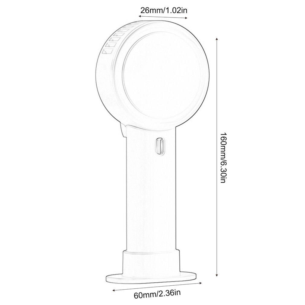 Handheld Mini Ventilator Usb Bureau Ventilator Persoonlijke Draagbare Bladloze Tafel Ventilator Usb Oplaadbare Koelventilator Voor Reizen Kantoor Huishouden