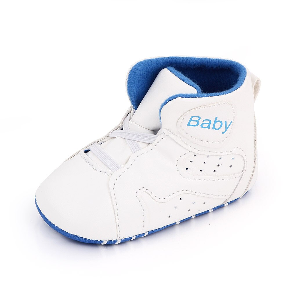 Moda neonato stivali da allenamento scarpe da ginnastica per bambini Tenies scarpe per 1 anno stivaletti per ragazze bottino per bambini calzature regali: Blue White / 0-6 mesi