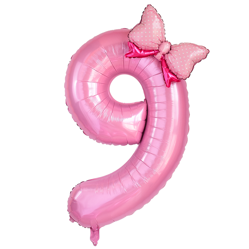 1pc grande 40 polegada número balão de folha rosa com arco 1 2 3 4 5 6 7 8 9 para crianças meninos meninas festa aniversário decorações do chuveiro do bebê: Safira profunda