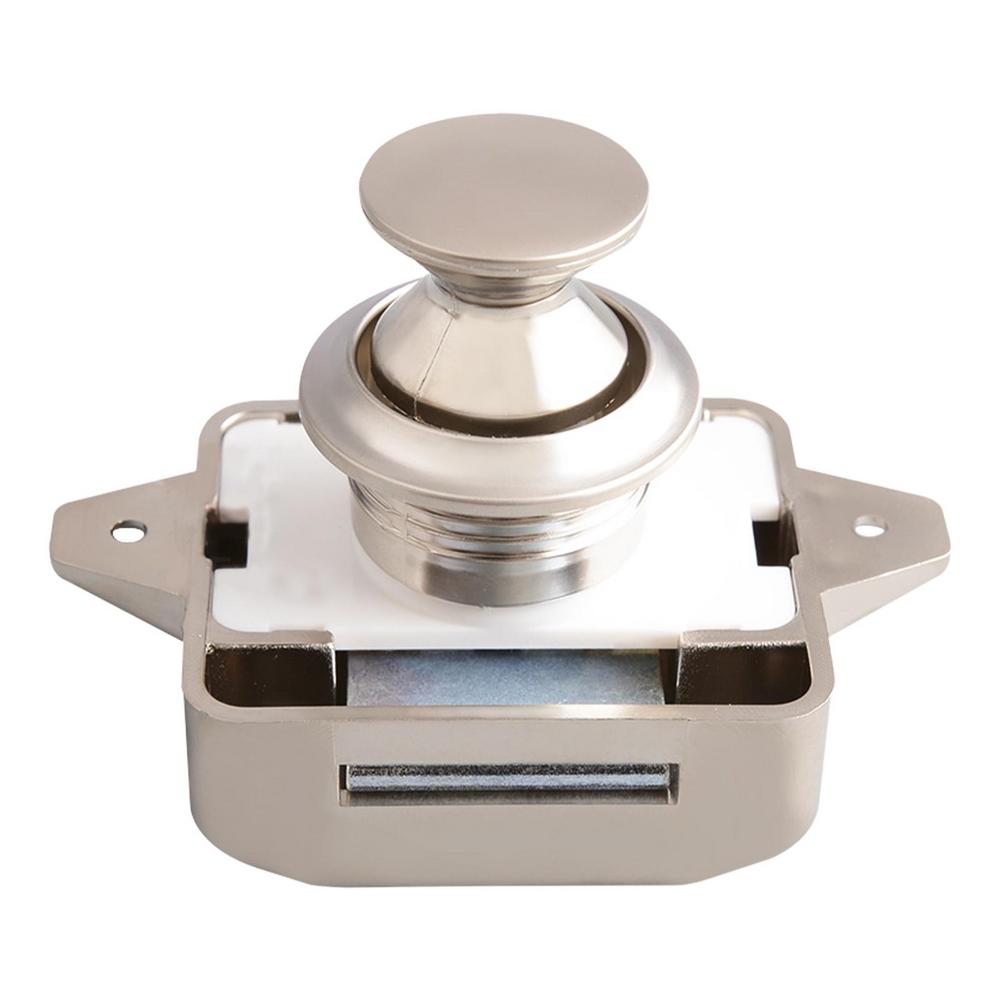 Keyless RV Push Cabinet Locks Cabinet Door Catches Locks Drawer Keyless Zinc Alloy Button For RVs Camper Van Caravan Motorhome: RED