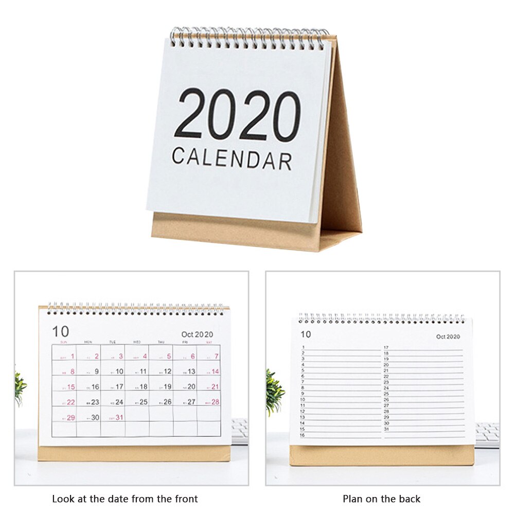 Eenvoudige Desktop Kalender Dual Dagelijkse Schema Bureau Planner Jaarlijks Agenda Dagelijkse Maandelijkse Planner Home Office