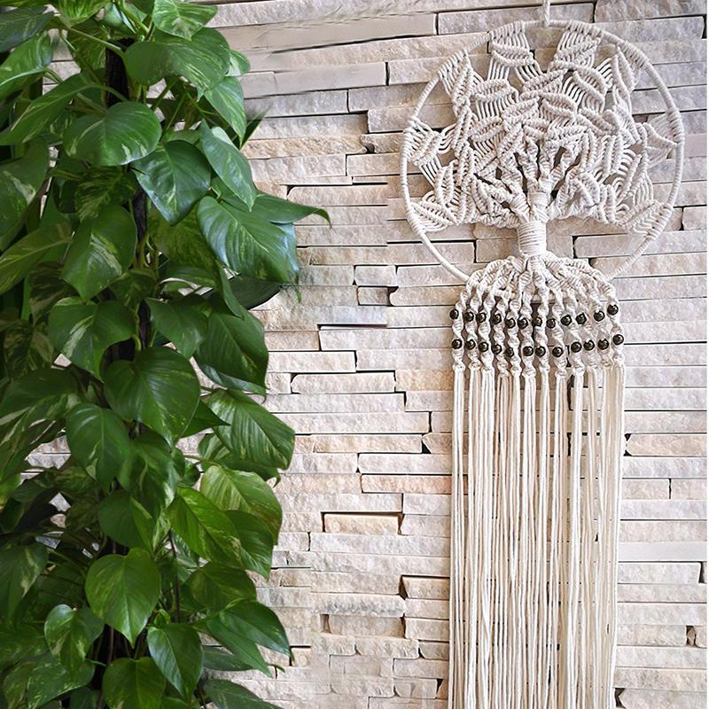 Hand-Woven Traum Catcher Wand Hängen Wohnkultur Boho Durchmesser Dekoration Ornament Carillon Jardin Furin Biruta Vento Traum Catc