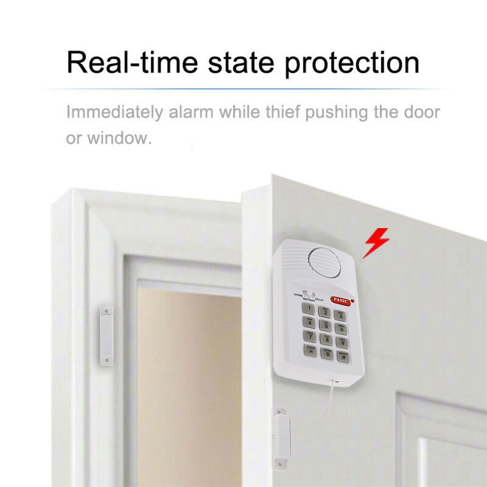 Security Alarm System Kit Anti-theft Home Security Portable Travel Hotel Use Safety Alarm System