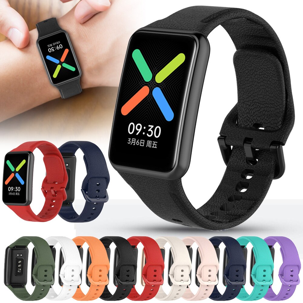 För oppo watch free strap smart armband silikon sport ersättningsarmband armband klockarmband