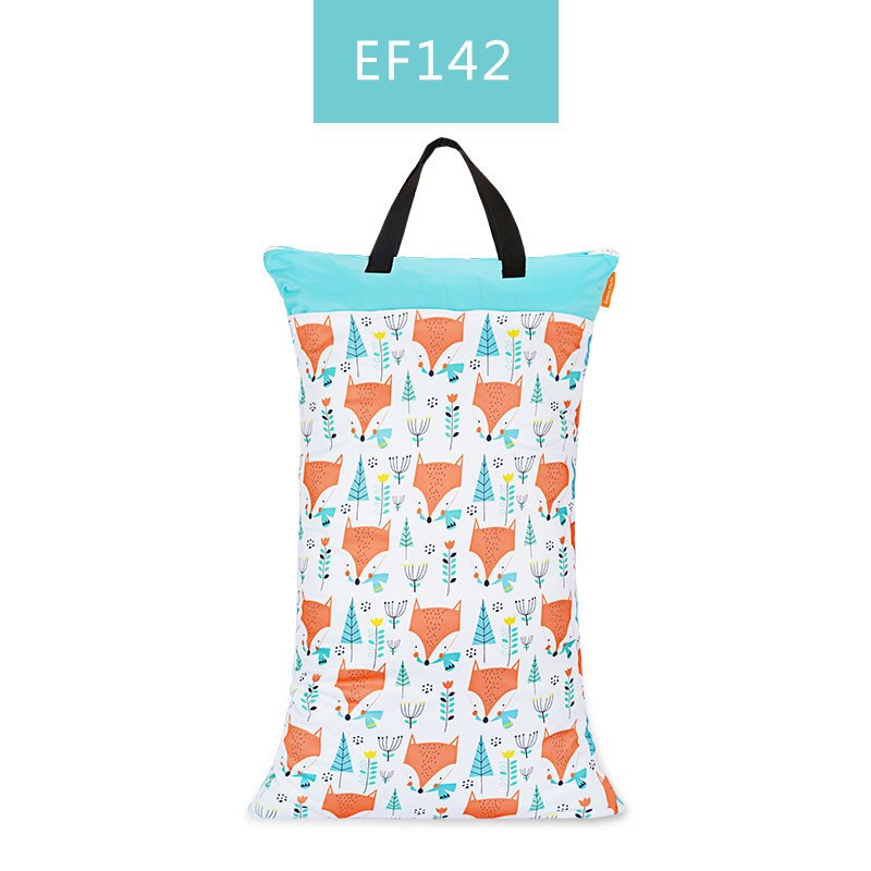 Bolsa de cubo grande para colgar pañales de tela, insertos de pañales de lavandería con dos cremalleras, impermeable, reutilizable, 1 pieza: EF142