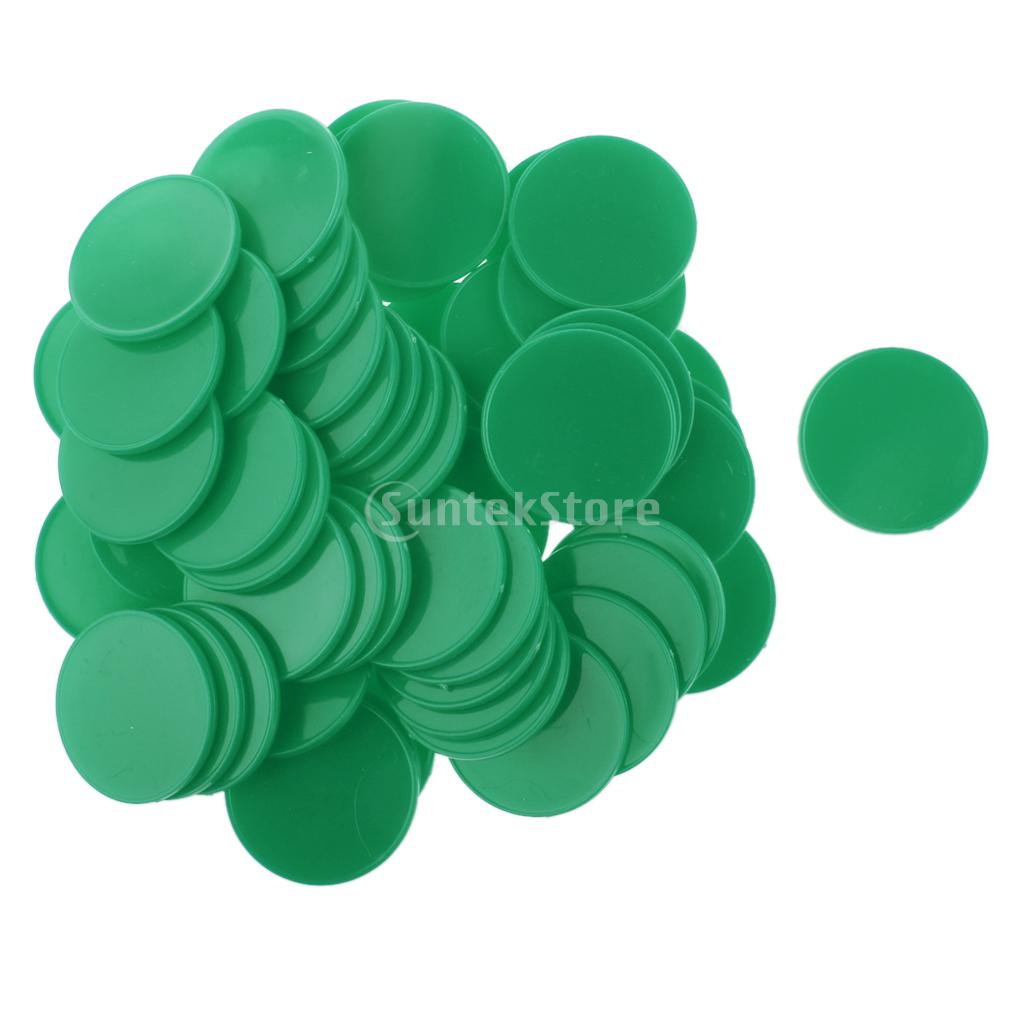 Pack of 50pcs Casino Poker Chips Poker Game Counters Board Game Chips Kids DIY Craft Chips 40mm: 6