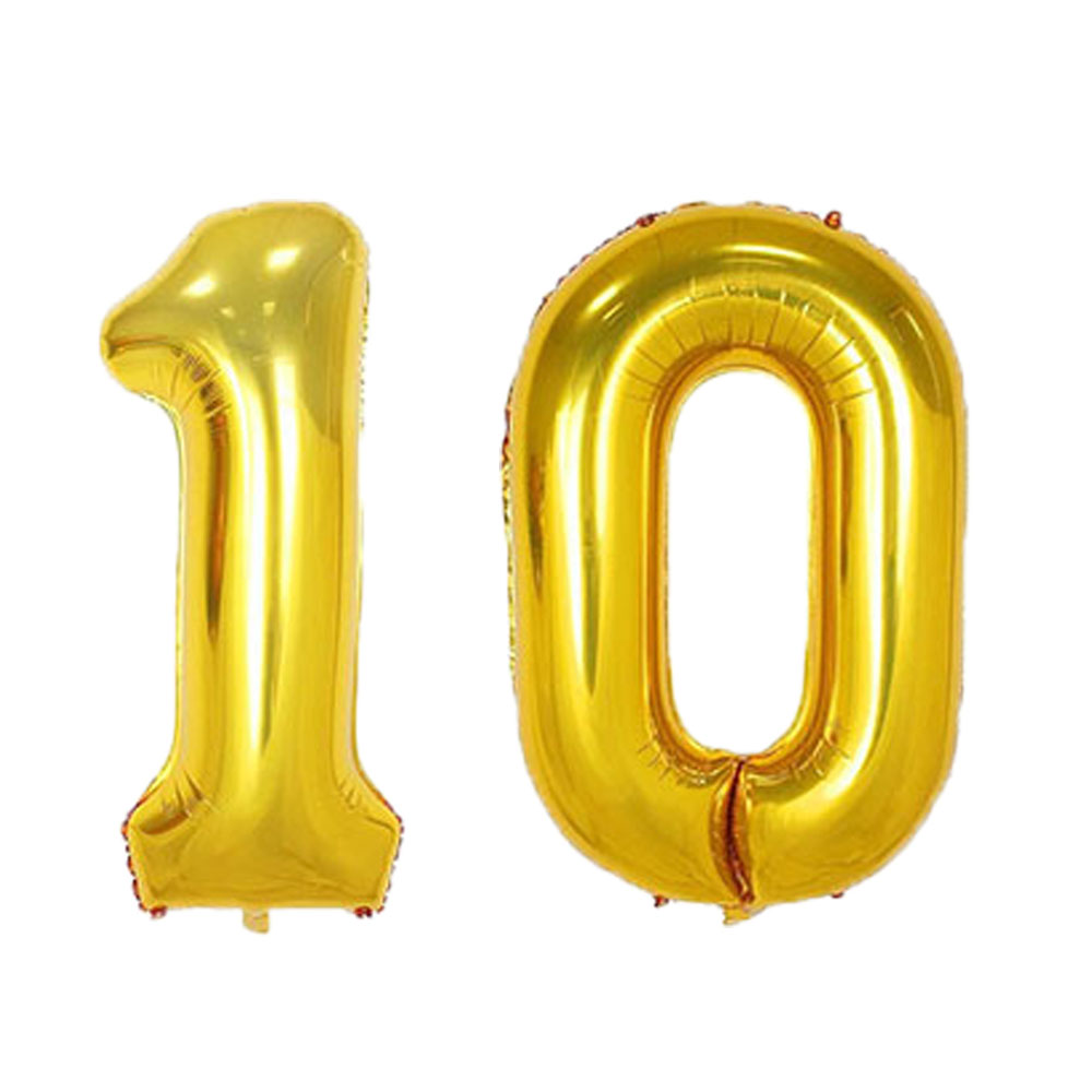 40 pulgadas 10 11 12 13 14 15 16 17 18 19 Globo Oro rosa Plata 10.o 11.o 12 13 14o 15o Decoración de de cumpleaños Globos
