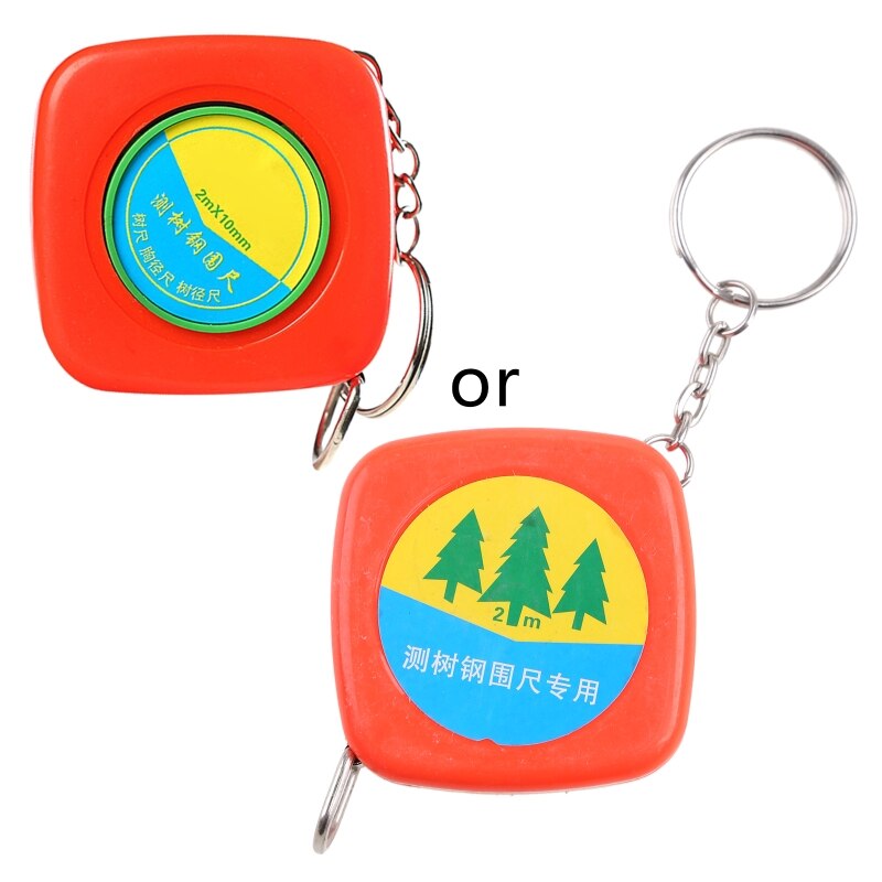 Tree Diameter Tape 2000 Mm Soft Retractable Measuring Tape Gardening Tree Ruler Meter Measuring: Default Title