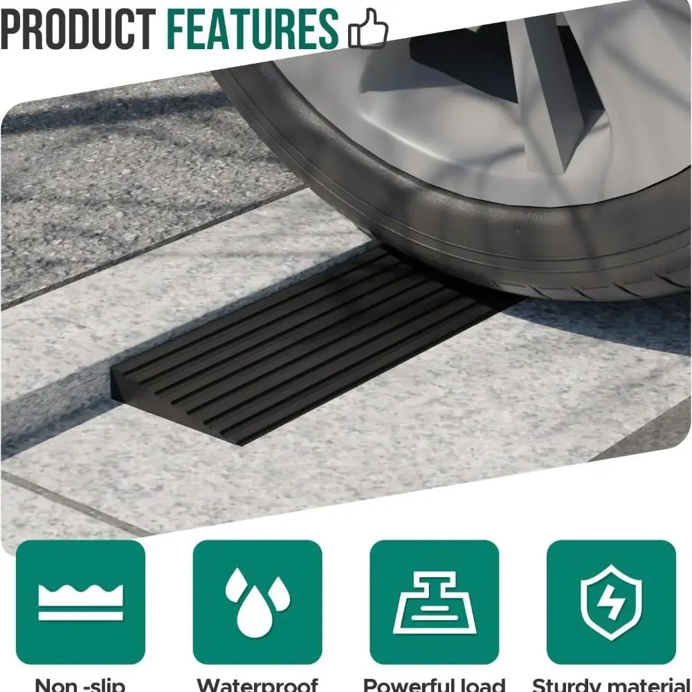 1M Deuropening Drempel Oprit PVC slijtvaste Rubberen Oprit zelfklevende Gestreepte Trap Anti Slip Tape