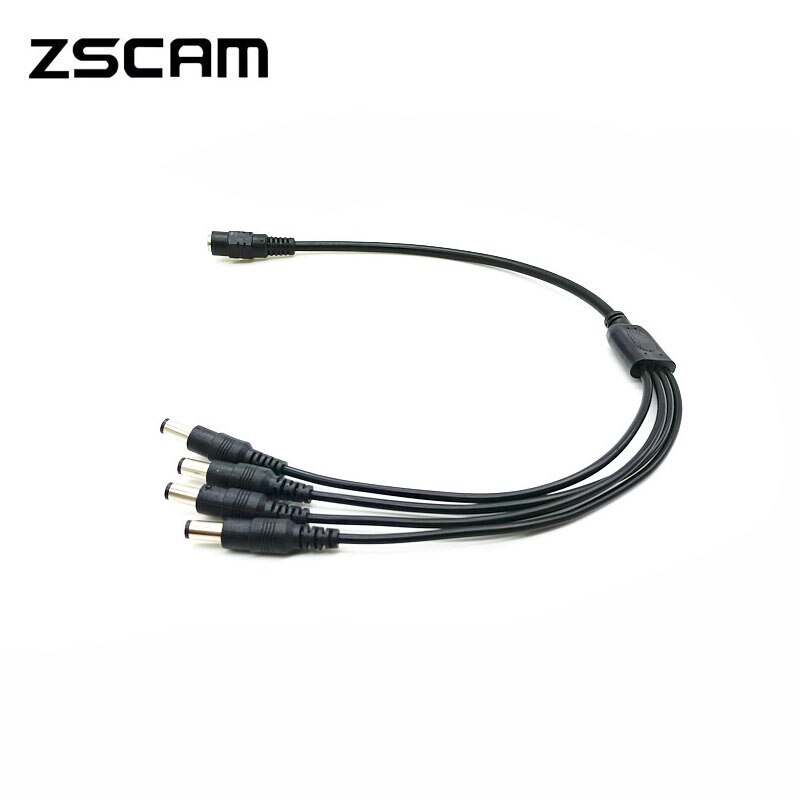 Zscam 1-4/1-6 Dc Power Splitter Adapter Connector Kabel Voor Cctv Security Camera Power Kabel Voor Surveillance systeem