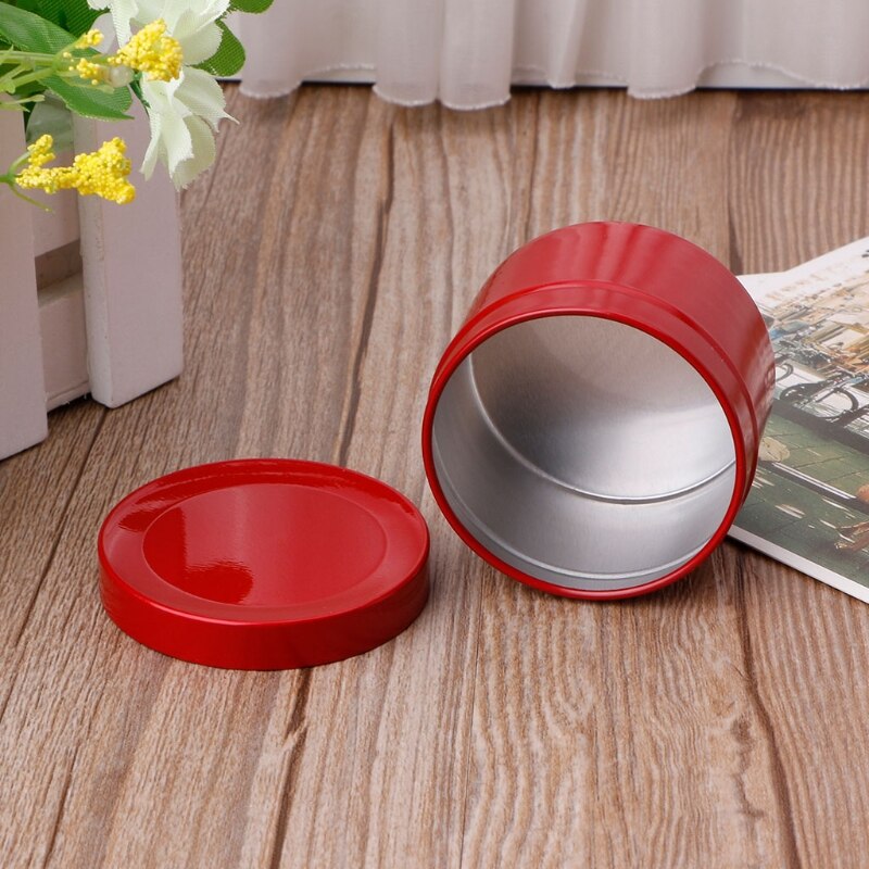 50ml mini tin te opbevaring boks rund metal sag bryllup favor arrangør container slik, smykke container