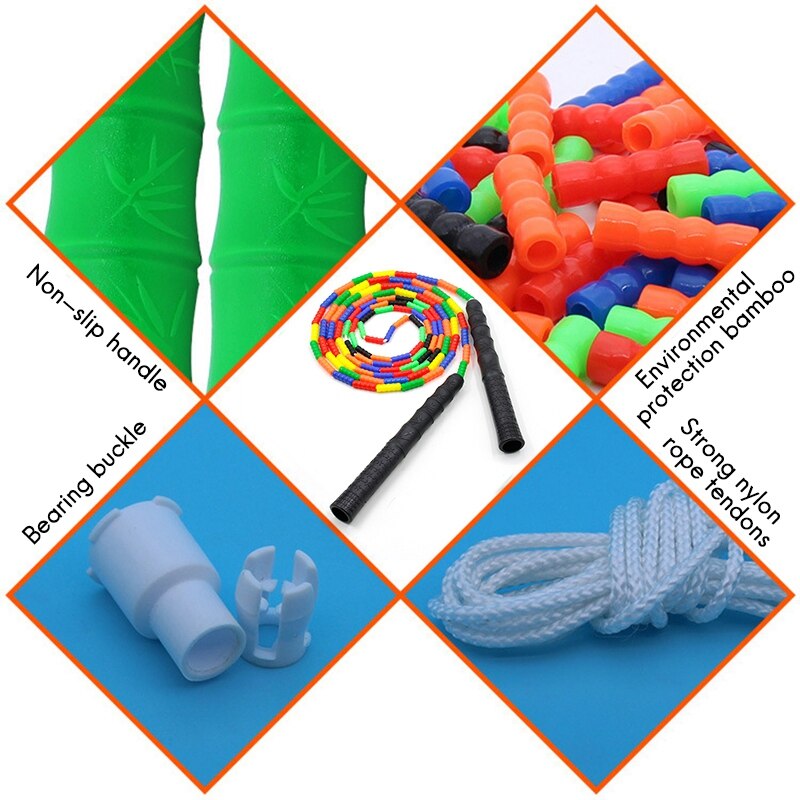 2 Pack Double Dutch Jump Rope 5M Long Jump Rope DIY Jump Rope Suitable for Children and Adults