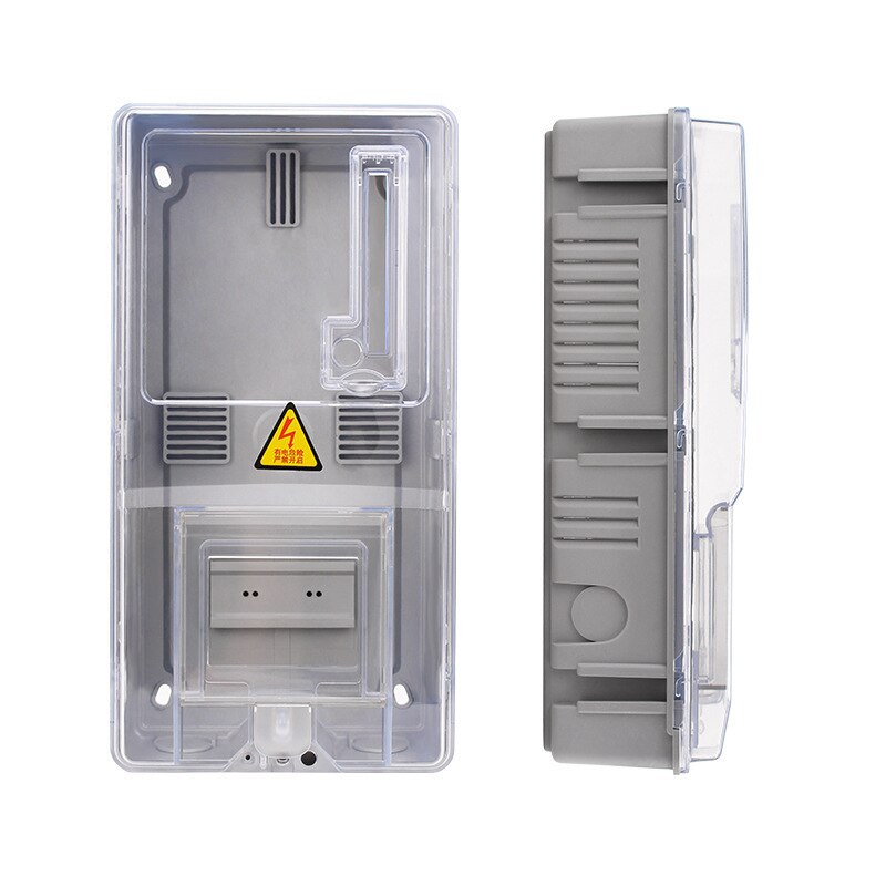 Single phase meter box 1 WATERPROOF plug-in outdoor meter box household transparent plastic meter box