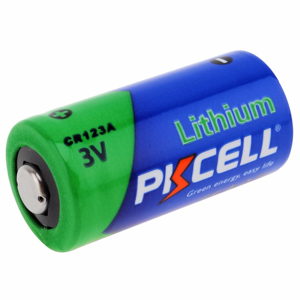 2 x PKCELL 2/3A Battery 16430 CR123A CR17345(CR17335) 1500mAh 3V Lithium Battery Batteries