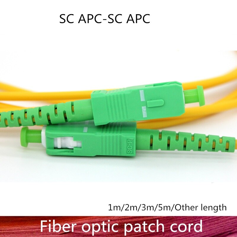 5PCS SC/APC Fiber Optic Patch Cord Cable SC-SC 1/3/5/10/20/30M Jumper Single Mode Simplex 2.0mm Optical Fiber Optic Patch Cord