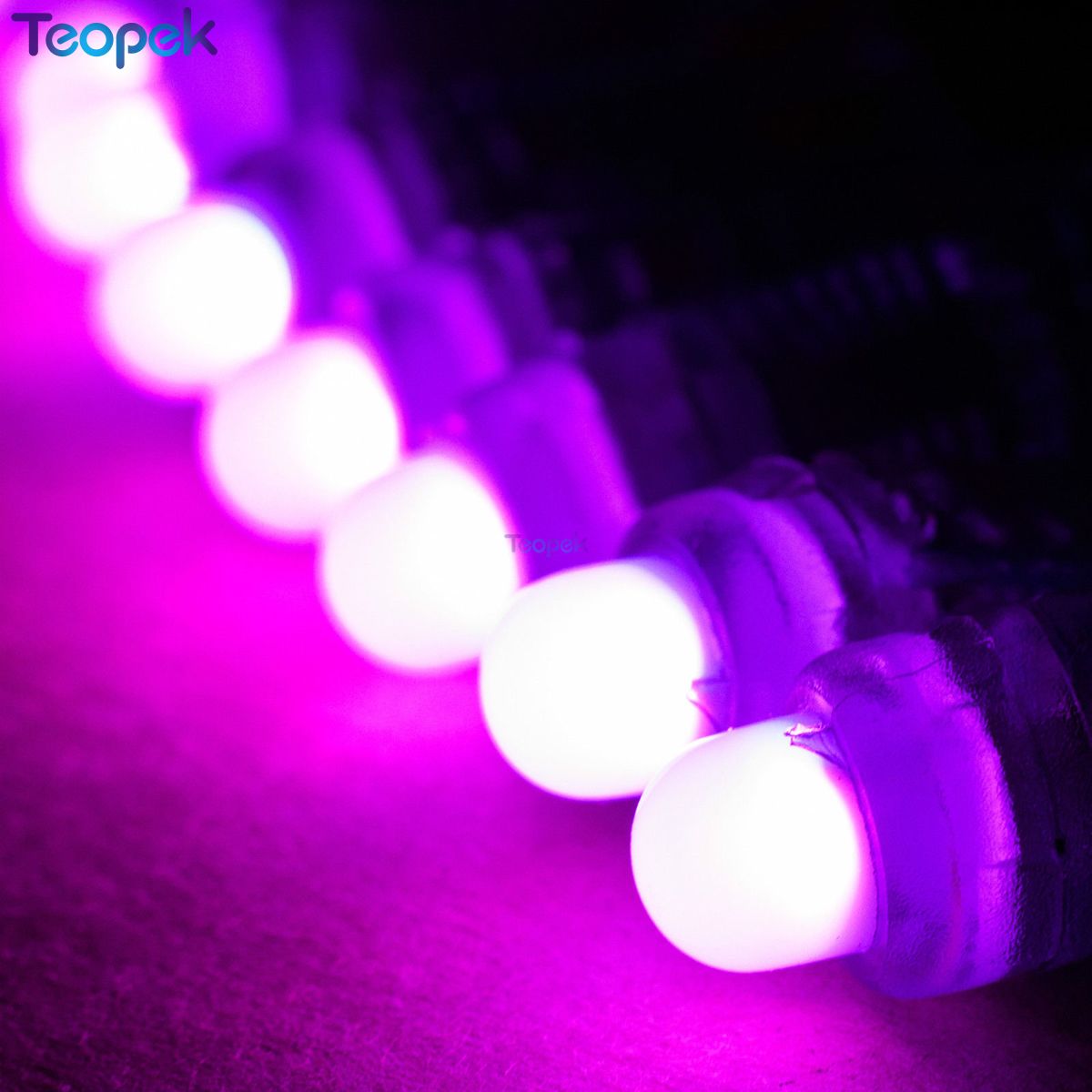 50 stuks 12mm WS2811 LED Pixel Module Digitale RGB Full Kleur String IP68 Waterdichte Led String Voor Reclame Letters teken DC5v