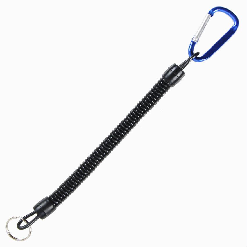 Cuerda de resorte antipérdida multifunción para submarinismo, accesorios de pesca submarina, cuerda de seguridad para antorcha de cámara subacuática