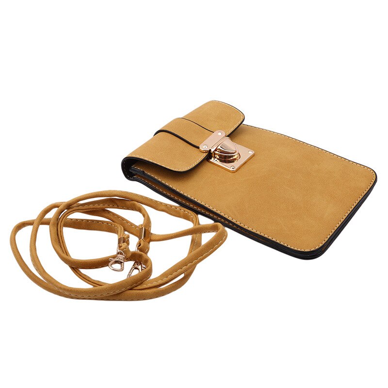 Women's multi-function Coin Purse Brand Ladies Small Handbag Bag Shoulder Bag Mobile Phone Bag: yellow