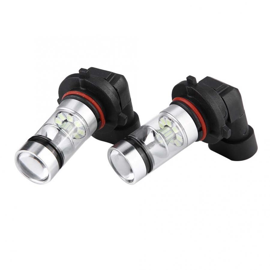 2x 9006 HB4 100W 8000K Ice Blue LED Foglight Bulbs Kit LED Fog Lamp Car Driving Light DC 12V-28V 360 degrees