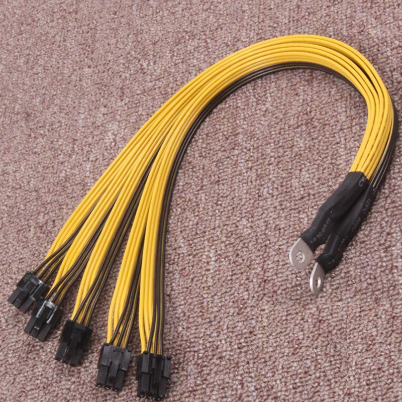 6 Pin Connector Server Power Supply Cable PCIe Express for P3 S7 S9 S11 Bitmain Miner Support Miner PSU Cable