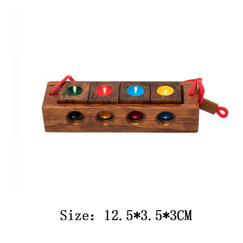 Klassische iq 3d Holz puzzle Erwachsene und Kinder Casse Tete verwirrende Rätsel Kopfschmerzen Gehirnent wicklung Spielzeug Rompe cabezas de Madera: Maroon