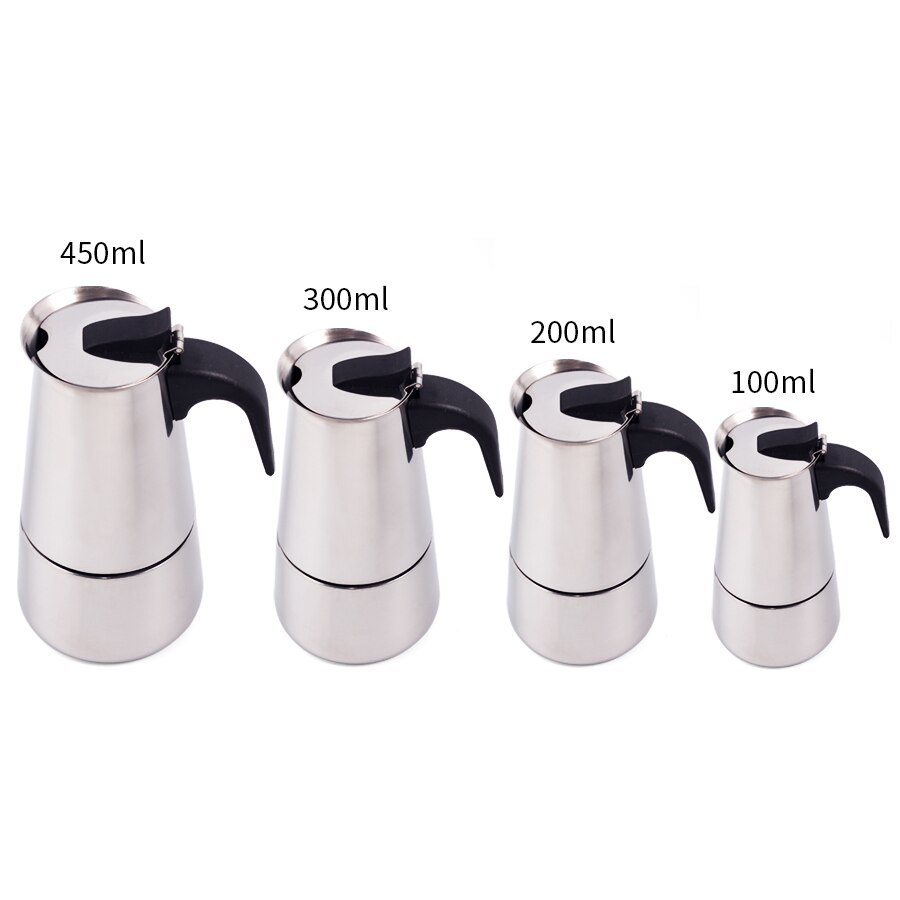 Moka Espresso Koffiezetapparaat Latte Piano Cottura Filtro Koffiezetapparaat Koffie Pot Percolator Gereedschap Koffiekan Koffiezetapparaat Pot