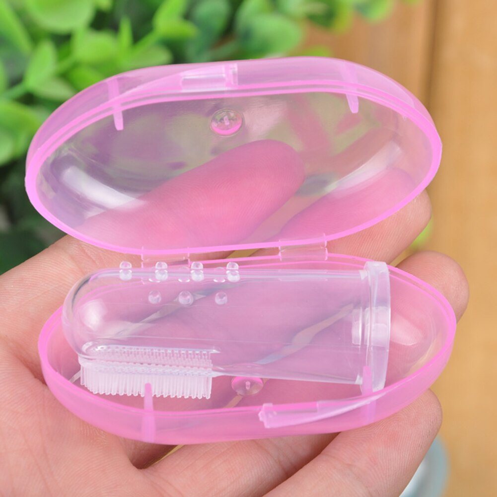 Finger Toothbrush For Kid Imported Food Grade Safe Silicone Tongue Teeth Cleaning Deciduous Teeth Brush Care Tool Mouth Products