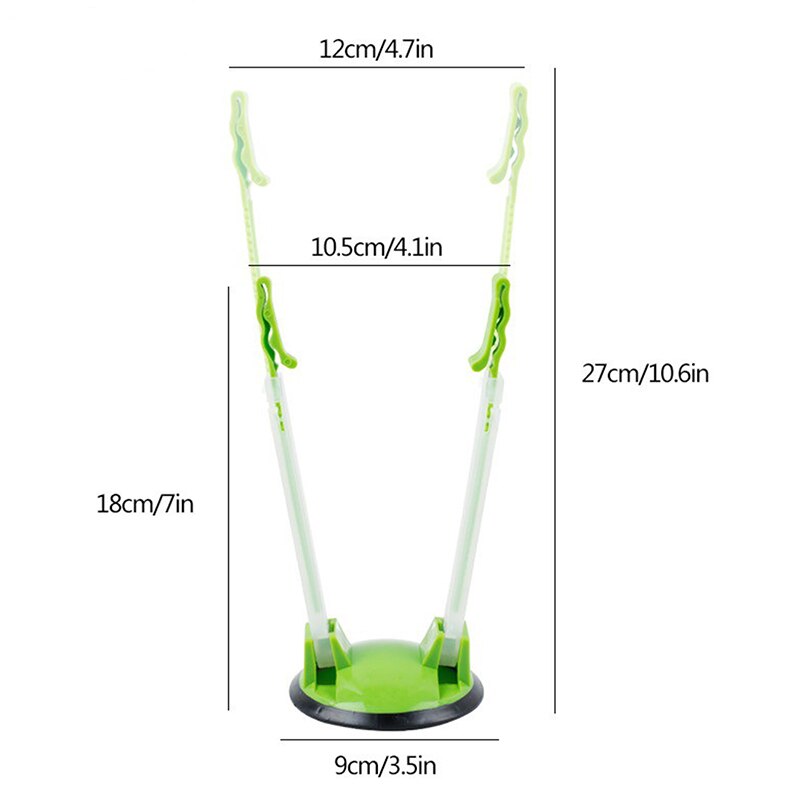 Adjustable Non Slip Ziplock Storage Bag Holder Bag Clip Hands-Free Plastic Hands Baggy Rack Sandwichs Bag Racks Kitchen Gadget