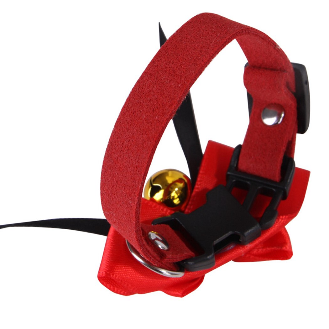 Collar decorativo ajustable para mascotas, decoración estilo campana, pajarita para pollo, pato, ganso