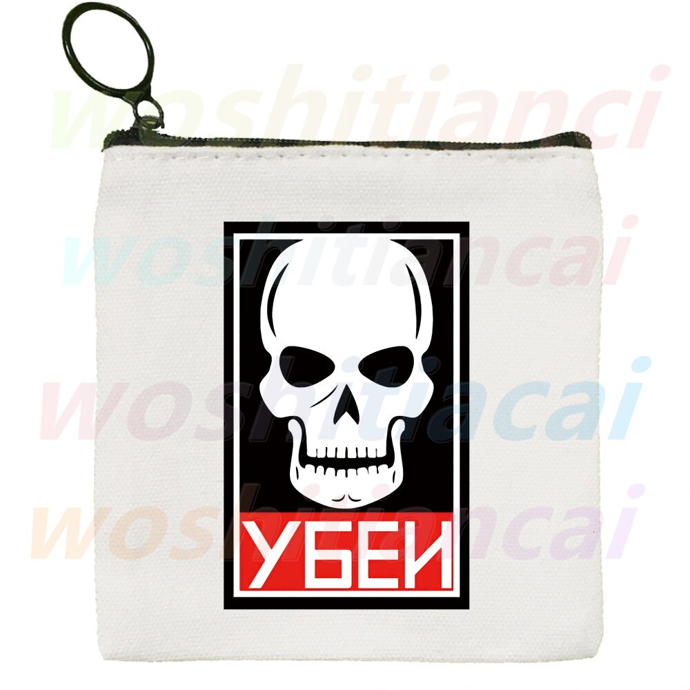 Escape From Tarkov Game Canvas Coin Purse Coin Purse Collection Canvas Bag Small Wallet Zipper Key Bag Hand: P