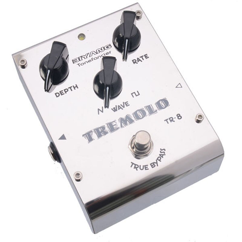 Biyang ToneFancier TR-8 Analogico tremolo della Chitarra Basso Effetti A Pedale 2 Forma D'onda Regolare True circonvallazione con connettore del pedale
