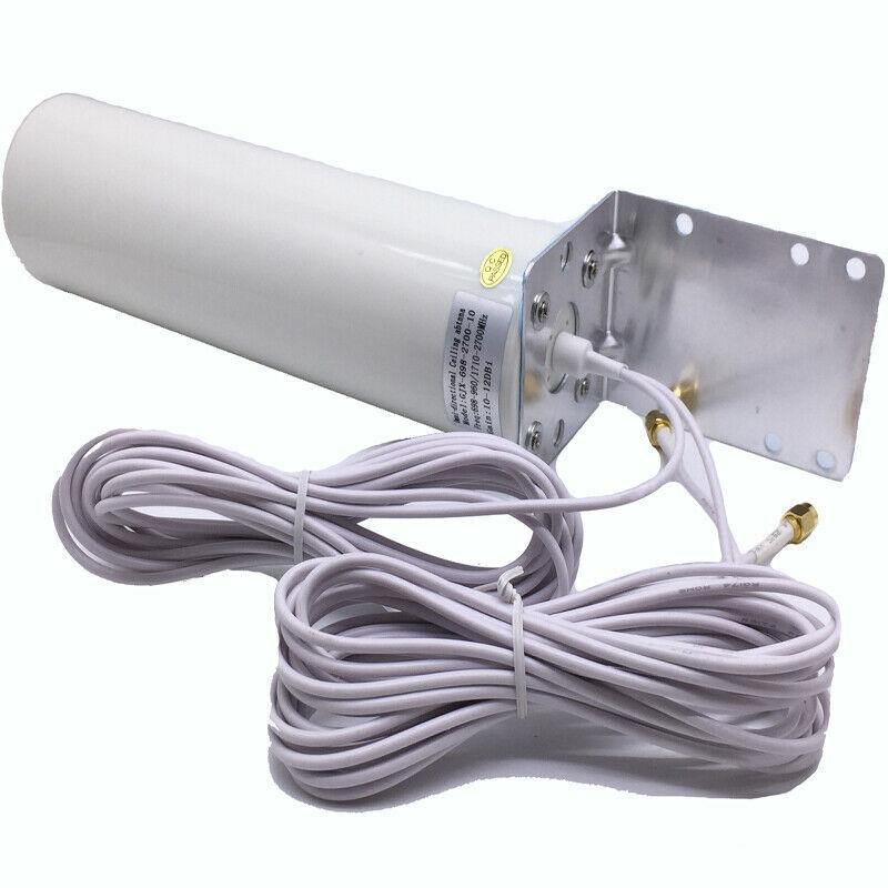 Antenne WiFi 4G 3G LTE 12dBi SMA mâle 5m, double câble 2.4GHz pour routeurs Huawei B315 E8372 E3372 ZTE