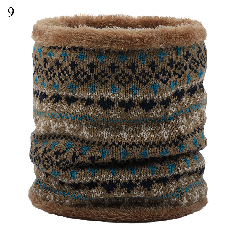 stricken Nacken Schal Frauen Männer Dicke Wärmer Vlies Innen Winter Snood Schal Wolle Elastische Kragen Ring Schals Weihnachten: 9