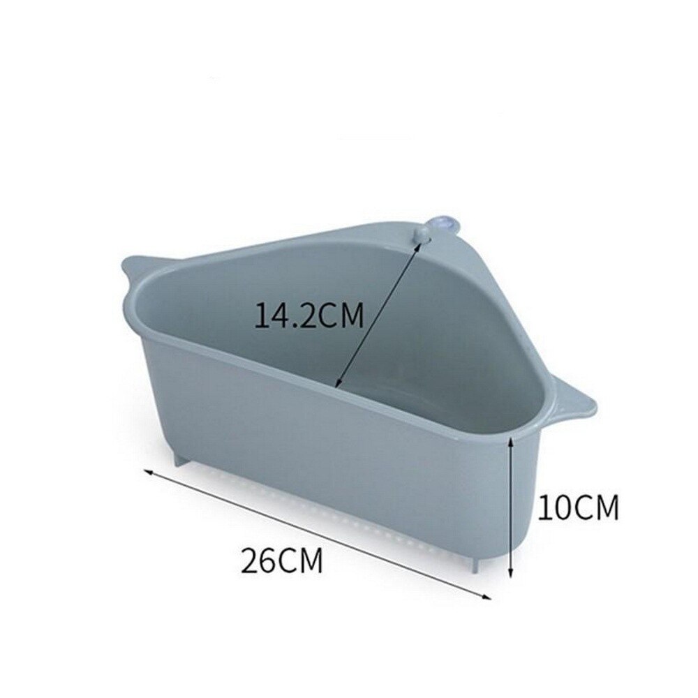 Driehoekige Gootsteen Zeef Fruit Groente Afdruiprek Zuig Mand Huishouden Opslag Mand Keuken Spons Houder Plank