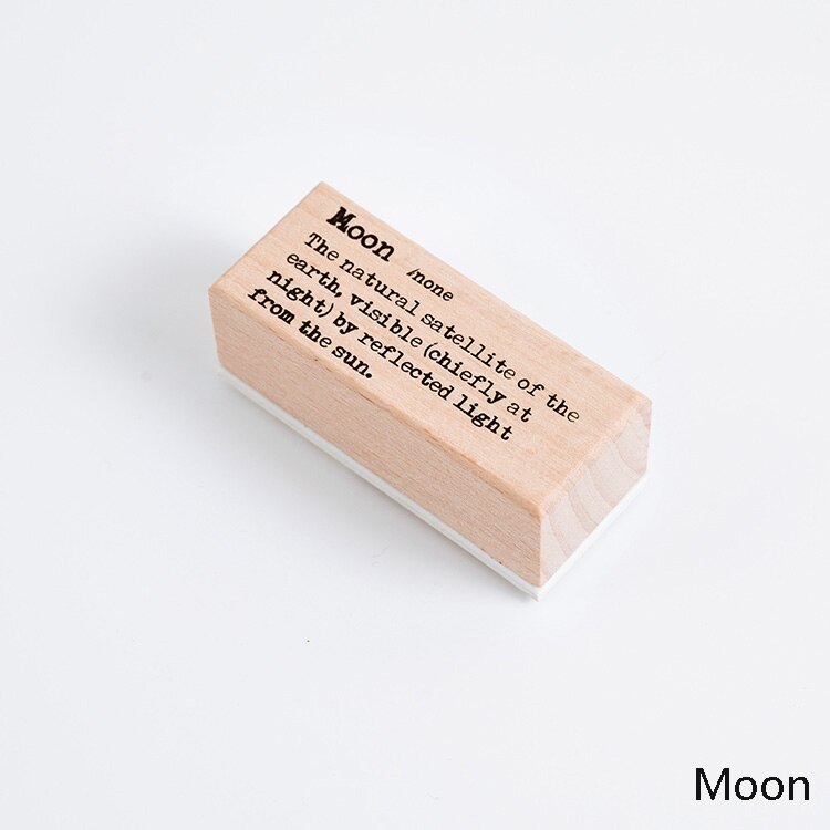 retro Englisch Wörterbuch holz klar Gummi stempel für DIY scrapbooking/foto Album Dekorative stempel Standard stempel holz dichtung: 3