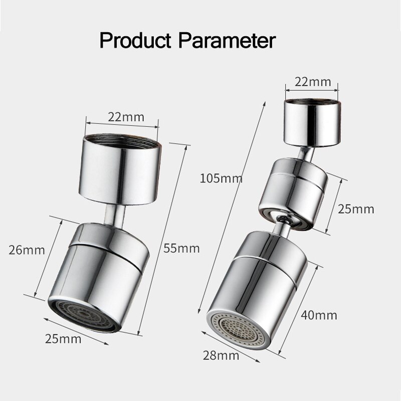 Universal 720 Degree Swivel Faucet Aerator Univers Grandado